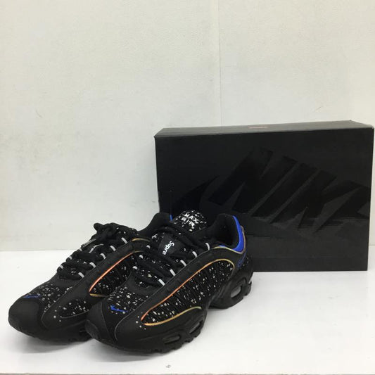 ナイキ NIKE スニーカー スニーカー AT3854-001 SUPREME × NIKE AIR MAX TAILWIND 4 BLACK シュプリーム × ナイキ エアマックステイルウィンド 4 ブラック 26.5cm ロゴ、文字 黒 / ブラック / X 青 / ブルー /  メンズ USED 古着 中古 10116034