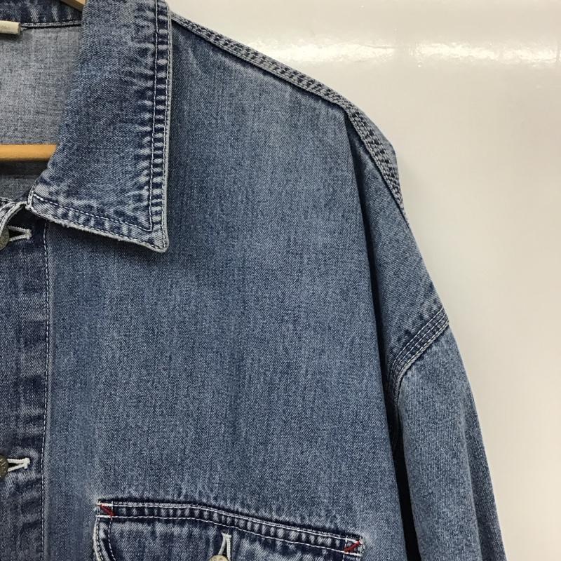 ギャップ GAP シャツ、ブラウス 長袖 長袖シャツ 無地シャツ カラーシャツ デニムシャツ M 無地 インディゴ / インディゴ /  メンズ USED 古着 中古 10130579