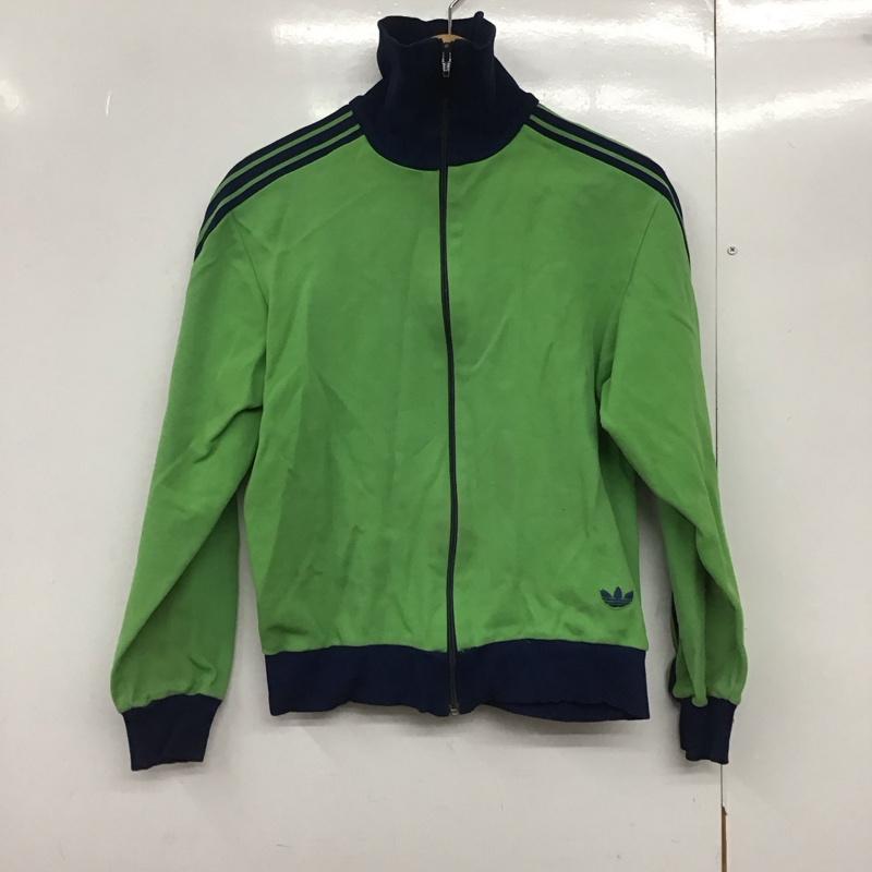 アディダス adidas ジャケット、上着 ジャンパー、ブルゾン ジップアップジャケット ジャージ 古着 70s 西ドイツ デサント社 3 ロゴ、文字 緑 / グリーン /  メンズ USED 古着 中古 10144599