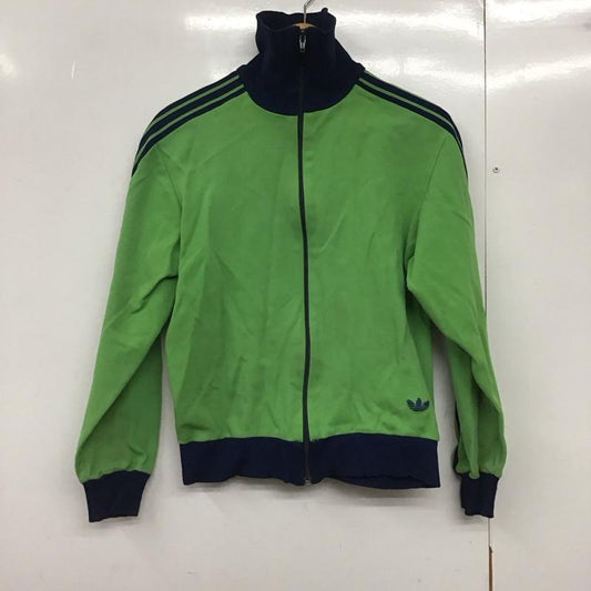 アディダス adidas ジャケット、上着 ジャンパー、ブルゾン ジップアップジャケット ジャージ 古着 70s 西ドイツ デサント社 3 ロゴ、文字 緑 / グリーン /  メンズ USED 古着 中古 10144599