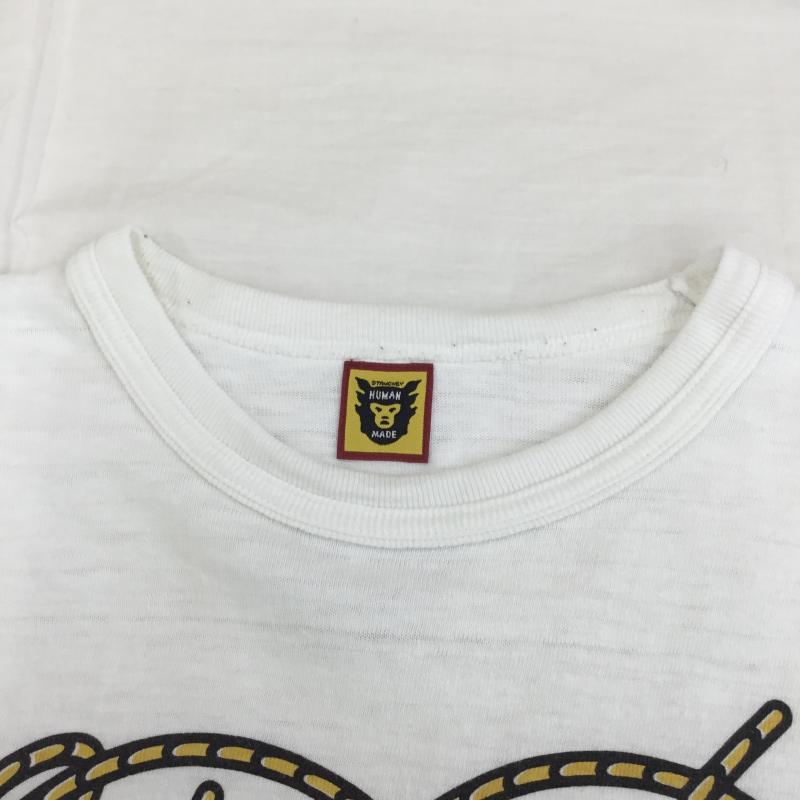 ヒューマンメード HUMAN MADE Tシャツ 半袖 XL ロゴ、文字 白 / ホワイト /  メンズ USED 古着 中古 10129019
