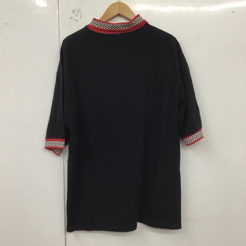 ジャージーズ JERZEES ポロシャツ 半袖 半袖ポロシャツ 半袖カットソー カラーシャツ XL ロゴ、文字 黒 / ブラック /  メンズ USED 古着 中古 10129517