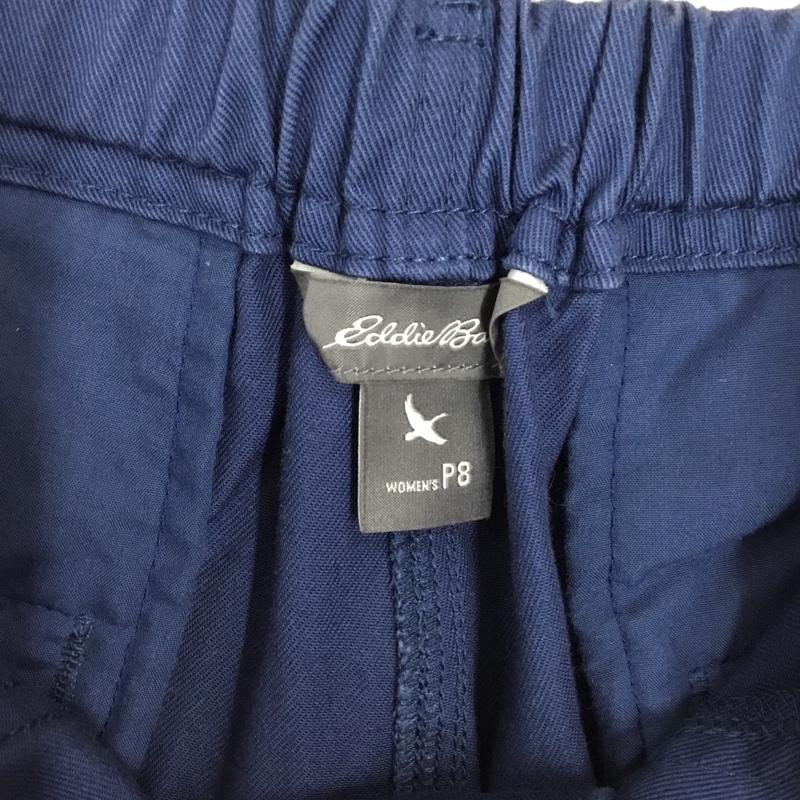エディーバウアー Eddie Bauer パンツ チノパン チノパン カジュアルパンツ ワイドパンツ ストレートパンツ 無地 紺 / ネイビー /  レディース USED 古着 中古 10115145