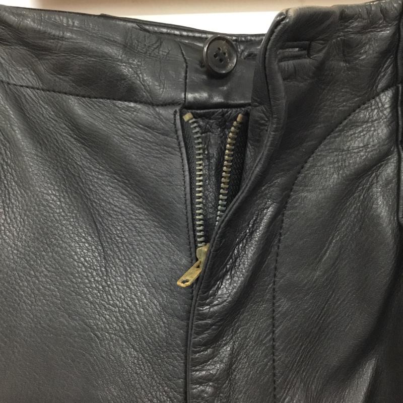 イッセイミヤケ ISSEY MIYAKE パンツ ワークパンツ、ペインターパンツ レザーパンツ ワイドパンツ 80s M 無地 黒 / ブラック /  メンズ USED 古着 中古 10120665