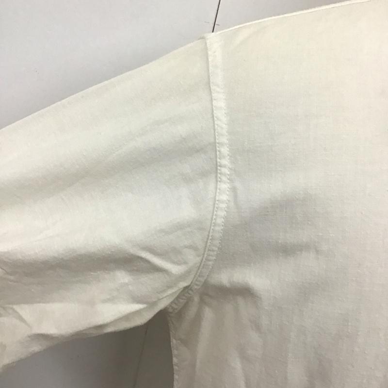 古着 USED シャツ、ブラウス 長袖 長袖シャツ カラーシャツ ポケットシャツ 長袖カットソー 40 無地 白 / ホワイト /  メンズ USED 古着 中古 10115341
