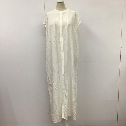 アントマリーズ Aunt Marie s ワンピース ロングスカート AMZAM0720002 ピンタックフレンチスリーブシャツワンピース FREE 無地 白 / ホワイト /  レディース USED 古着 中古 10114024