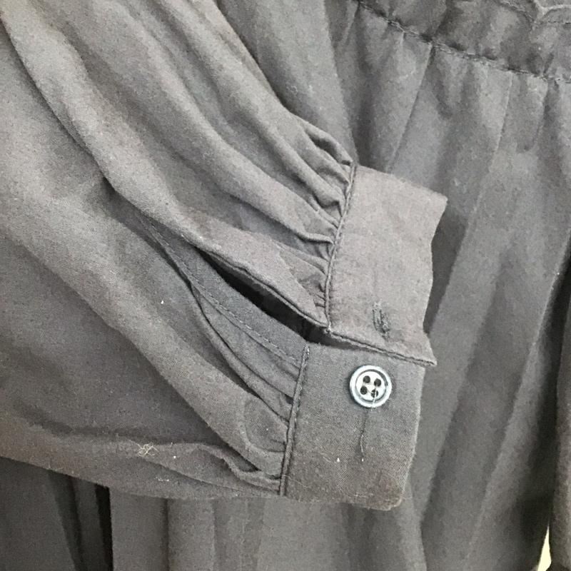 ザラ ZARA シャツ、ブラウス 長袖 長袖シャツ 無地シャツ カラーシャツ フレアシャツ S 無地 紺 / ネイビー /  レディース USED 古着 中古 10132661