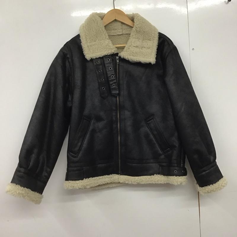 アングリッド Ungrid ジャケット、上着 ジャンパー、ブルゾン 112250209501 フェイクムートンボアブルゾン M 無地 黒 / ブラック /  レディース USED 古着 中古 10146819