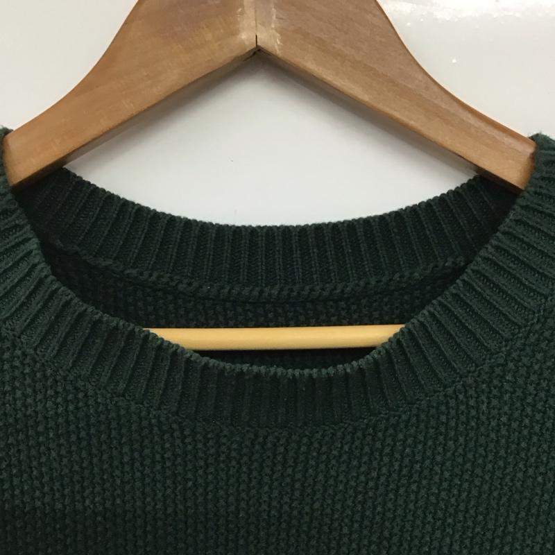 ローリーズファーム LOWRYS FARM ニット、セーター 長袖 LF623506AD 2WAYハイショクステッチプルオーバー FREE 無地 緑 / グリーン /  レディース USED 古着 中古 10146912