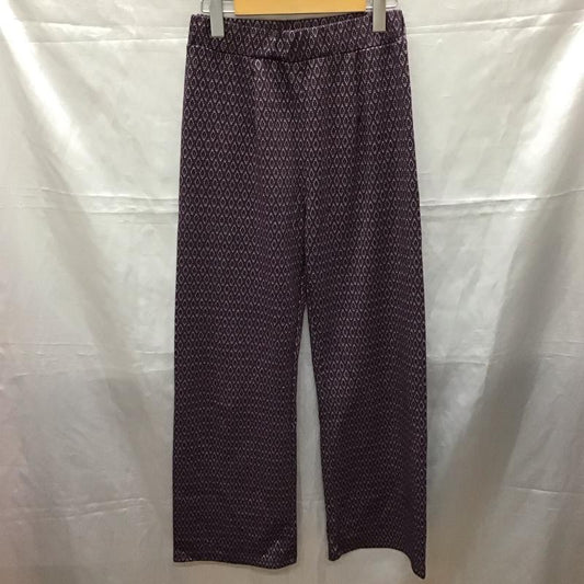 ジーナシス JEANASIS ボトムス ボトムス JS050512YG ラメジャガードパンツ FREE 総柄 紫 / パープル /  レディース USED 古着 中古 10112437