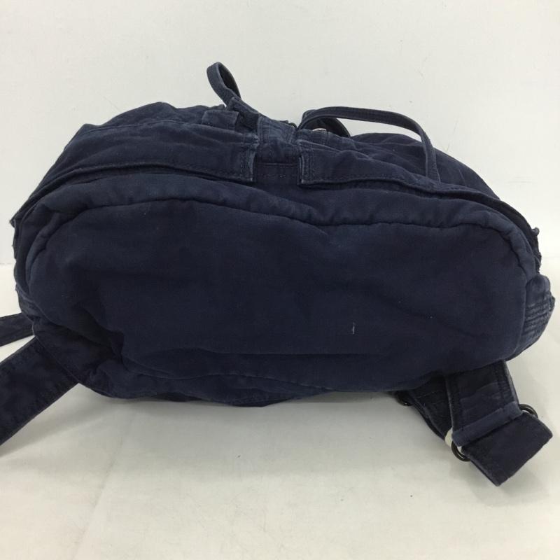 ポーター PORTER リュックサック、デイパック リュックサック、デイバッグ DEEP BLUE RUCKSACK 藍染め ロゴ、文字 インディゴ / インディゴ /  メンズ USED 古着 中古 10149681