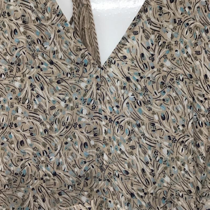 ローズバッド ROSE BUD ワンピース ロングスカート 半袖ロングワンピース フレアスカート ウエスト切り替え FREE プリント マルチカラー / マルチカラー /  レディース USED 古着 中古 10147896