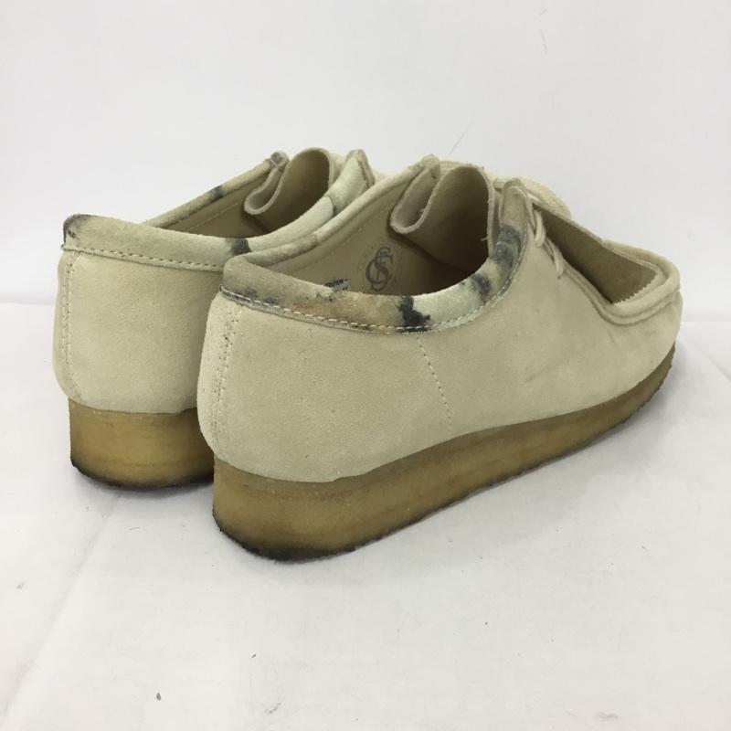 クラークス Clarks ブーツ ショートブーツ 261504907095 61214521 ワラビーブーツ カモフラ柄 UK9.5 US：10.5 無地 ベージュ / ベージュ /  メンズ USED 古着 中古 10133286