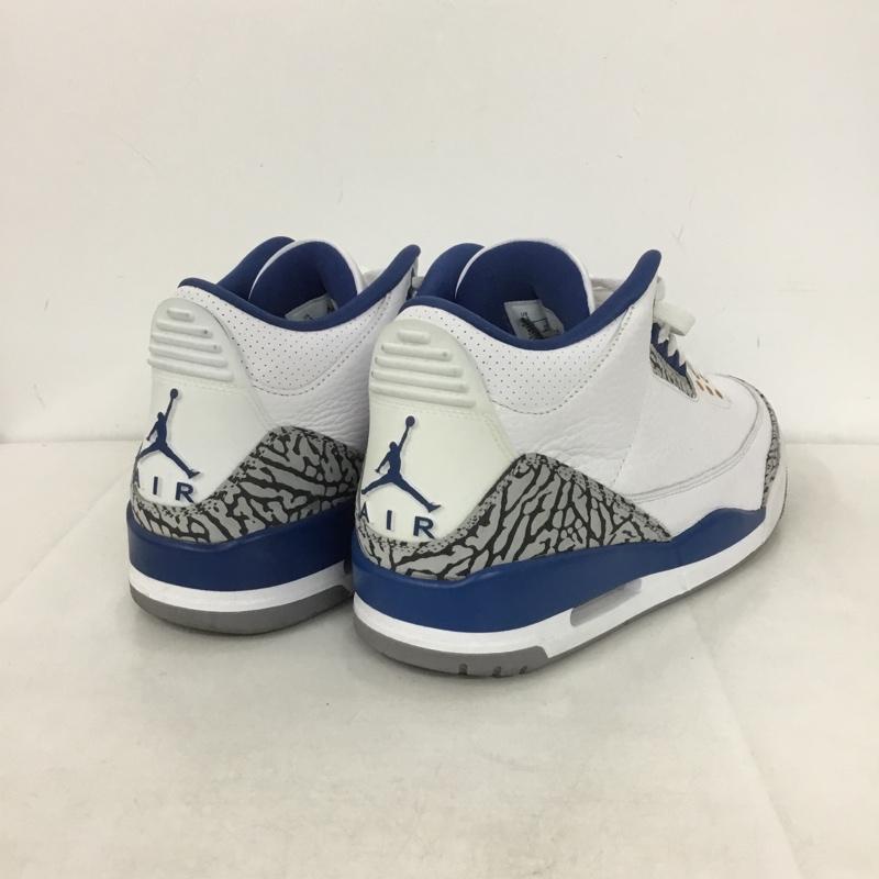 ナイキ NIKE スニーカー スニーカー CT8532-148 AIR JORDAN 3 RETRO 27.5cm 箱有 27.5cm ワンポイント 白 / ホワイト / X 青 / ブルー / X 灰 / グレー /  メンズ USED 古着 中古 10143913