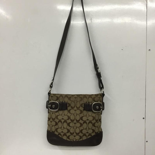コーチ COACH ショルダーバッグ ショルダーバッグ F17088 シグネチャー 総柄 ベージュ / ベージュ / X 茶 / ブラウン /  レディース USED 古着 中古 10137940