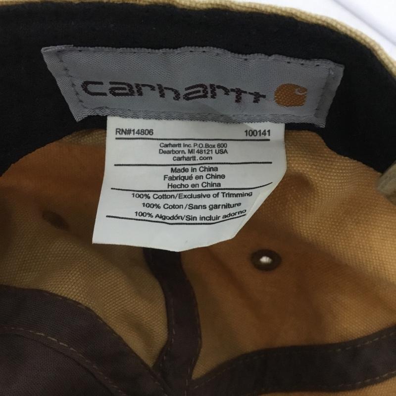 カーハート Carhartt 帽子 キャップ 100141 コットン ロゴ、文字 ベージュ / ベージュ /  メンズ USED 古着 中古 10131950
