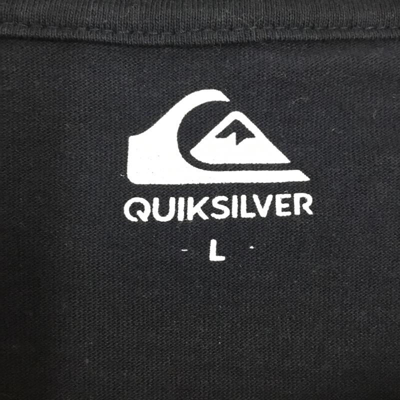 クイックシルバー Quiksilver Tシャツ 半袖 L プリント 紺 / ネイビー /  メンズ USED 古着 中古 10110627