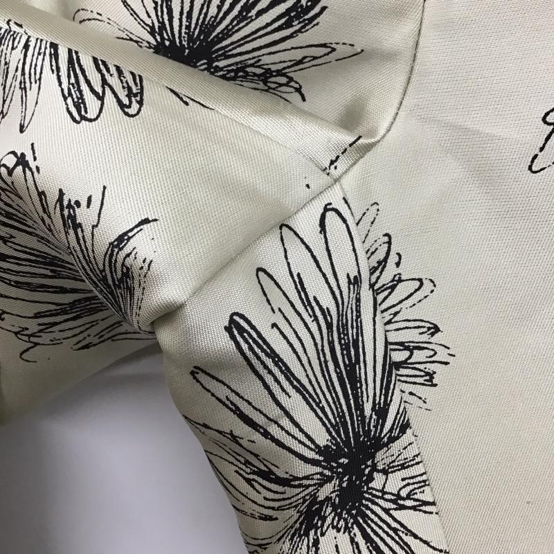 ブルックスブラザーズ BROOKS BROTHERS ボトムス ボトムス シルク ストレートパンツ センタープレス 4 総柄 アイボリー / アイボリー /  レディース USED 古着 中古 10123199