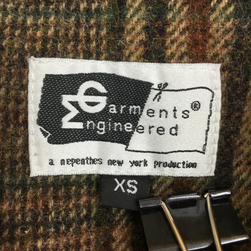 エンジニアードガーメンツ Engineered Garments コート トレンチコート XS チェック 茶 / ブラウン /  メンズ USED 古着 中古 10142018