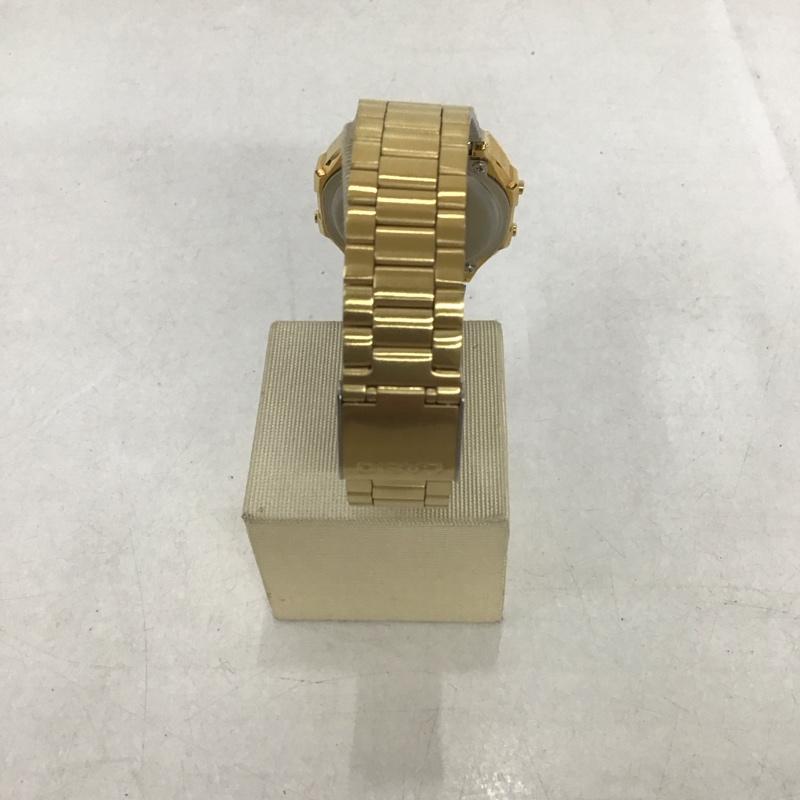 カシオ CASIO 腕時計 デジタル A168WE 迷彩 箱有 ロゴ、文字 金 / ゴールド /  メンズ USED 古着 中古 10134442