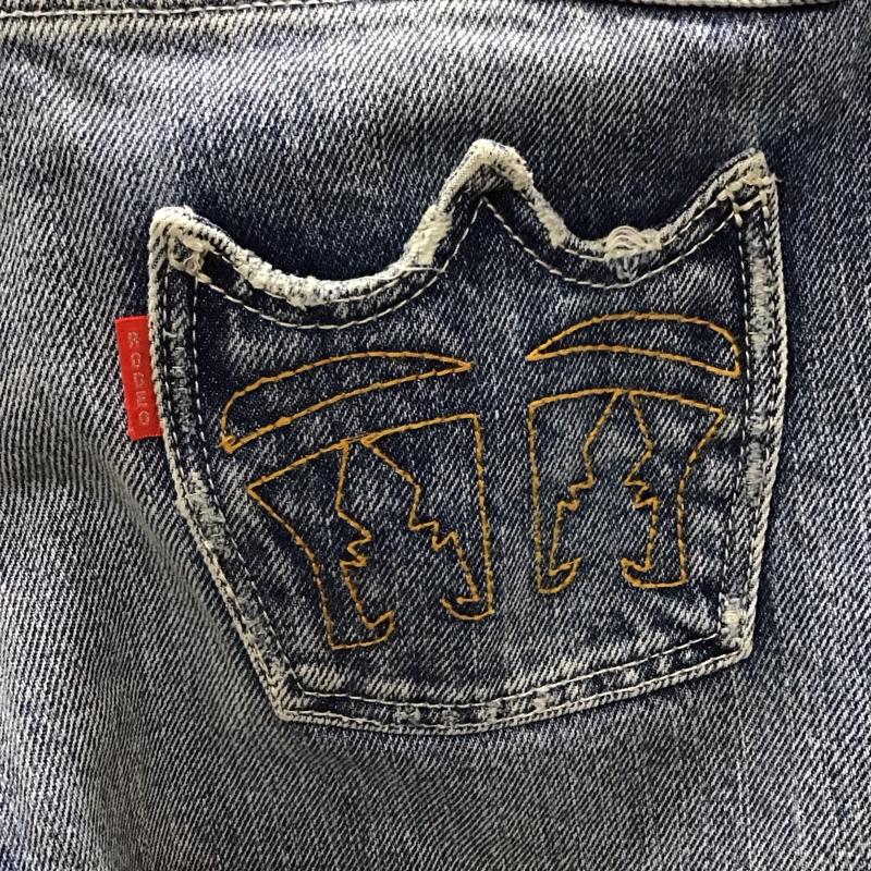 ロデオクラウンズ Rodeo Crowns パンツ デニム、ジーンズ 26インチ 無地 水色 / ライトブルー /  レディース USED 古着 中古 10123433