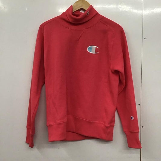 チャンピオン Champion トレーナー 長袖 CW-YG003 テックウィーブ テリー タートルネックスウェットシャツ 23FW GOLF L ワンポイント 桃 / ピンク /  レディース USED 古着 中古 10146399