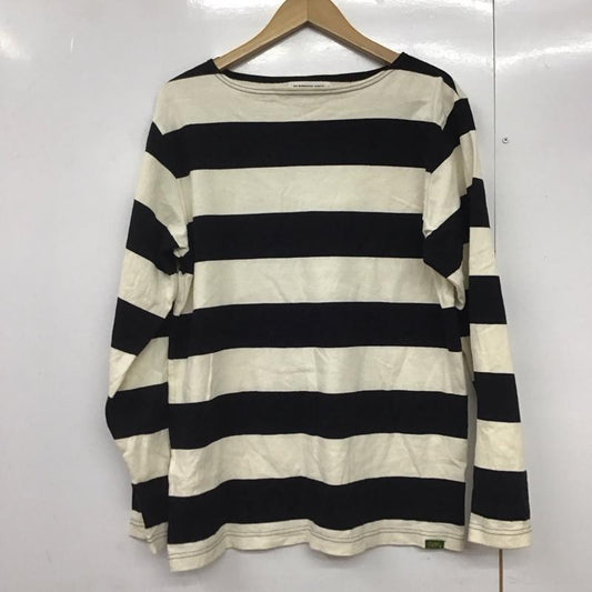 アベイシングエイプ A BATHING APE カットソー 長袖 長袖カットソー ボーダー スクエアーネック L ボーダー柄 白 / ホワイト / X 黒 / ブラック /  メンズ USED 古着 中古 10144487