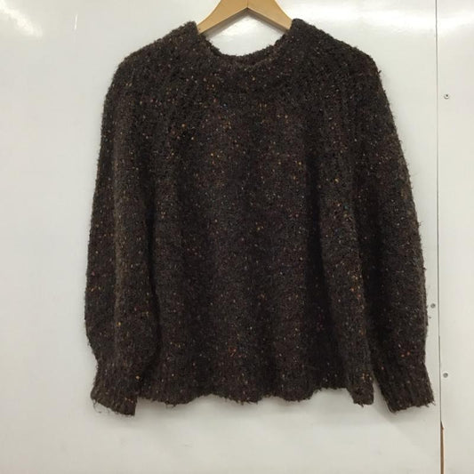 スタディオクリップ studio CLIP ニット、セーター 長袖 FREE 無地 茶 / ブラウン /  レディース USED 古着 中古 10146294