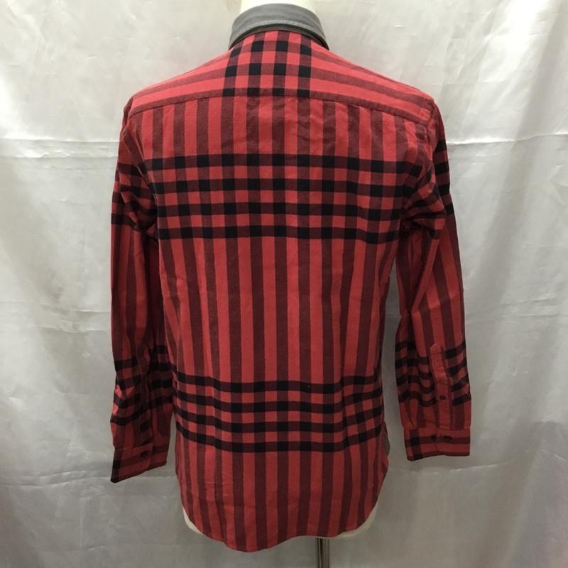 ブルックスブラザーズ BROOKS BROTHERS シャツ、ブラウス 長袖 S チェック 赤 / レッド / X 黒 / ブラック /  メンズ USED 古着 中古 10112761