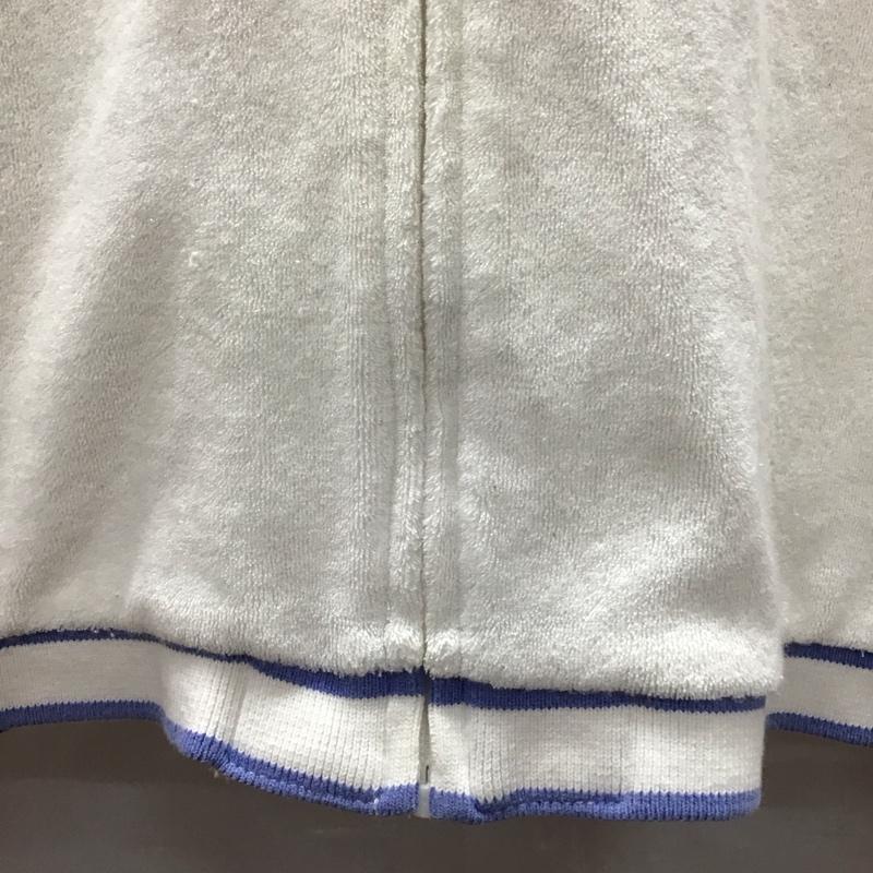 ラルフローレン RALPHLAUREN パーカー 半袖 3193-4147 150cm キッズ パイル地 フルジップ 150cm ワンポイント 白 / ホワイト /  ガールズ USED 古着 中古 10116914