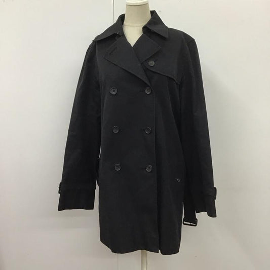 バーバリーロンドン Burberry London コート トレンチコート FRA43-180-09 40 無地 黒 / ブラック /  レディース USED 古着 中古 10113026
