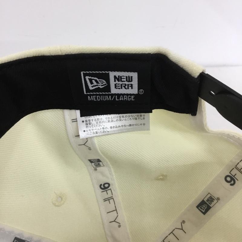 ニューエラ NEW ERA 帽子 キャップ NBA CHAMPION 9FIFTY シカゴブルズ ロゴ、文字 黒 / ブラック / X アイボリー / アイボリー /  メンズ USED 古着 中古 10138486