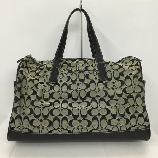 コーチ COACH ボストンバッグ ボストンバッグ 4253 シグネチャー 総柄 黒 / ブラック /  レディース USED 古着 中古 10134826