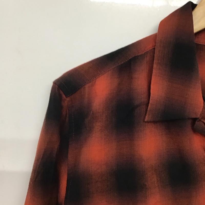 ルードギャラリー RUDE GALLERY シャツ、ブラウス 長袖 長袖シャツ チェックシャツ カラーシャツ 3 チェック 黒 / ブラック / X 赤 / レッド /  メンズ USED 古着 中古 10140514