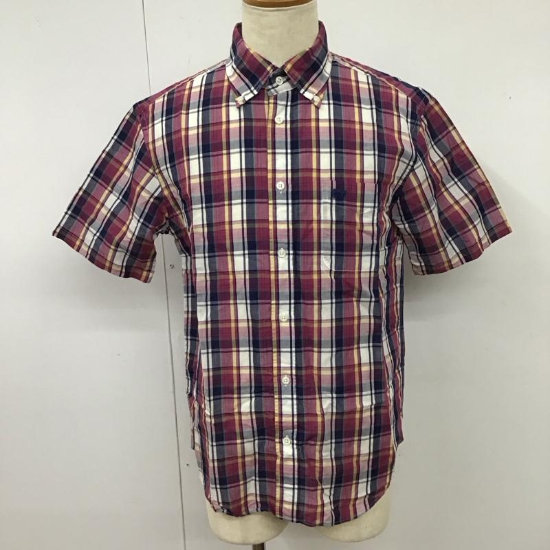 マックレガー McGREGOR シャツ、ブラウス 半袖 MM16-7309 ボタンダウン コットンリネン チェック L ワンポイント マルチカラー / マルチカラー /  メンズ USED 古着 中古 10116481