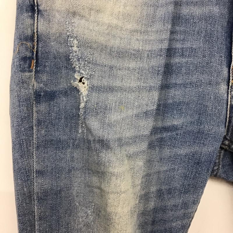 ザラメン ZARA MAN パンツ デニム、ジーンズ デニムパンツ スリムパンツ カジュアルパンツ ストレッチパンツ 38 ダメージ加工 インディゴ / インディゴ /  メンズ USED 古着 中古 10149710