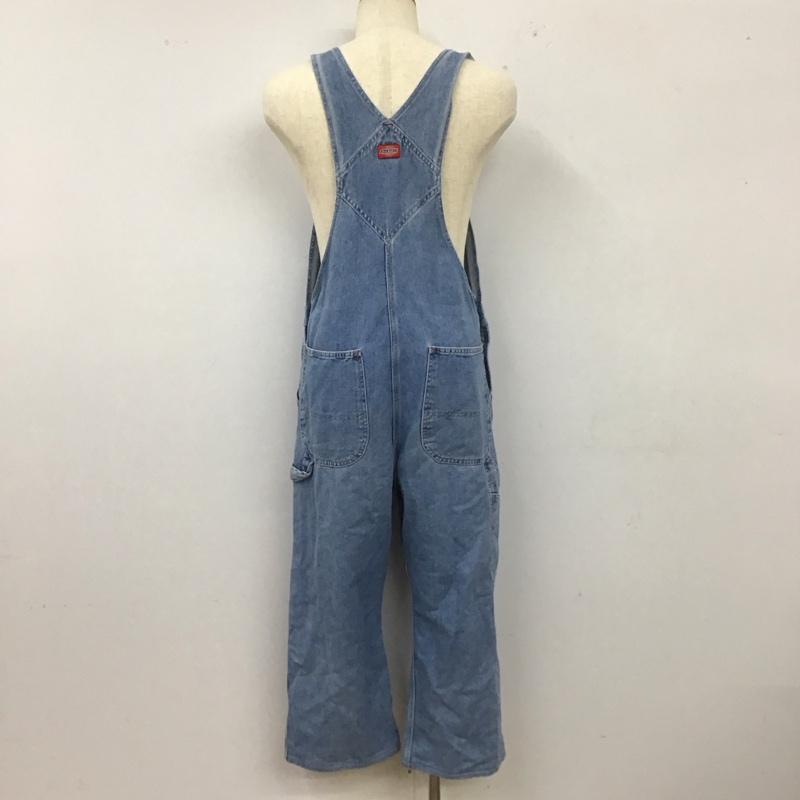 ディッキーズ Dickies サロペット・オーバーオール サロペット、オーバーオール デニム オーバーオール 32 × 32 ロゴ、文字 青 / ブルー /  メンズ USED 古着 中古 10112923