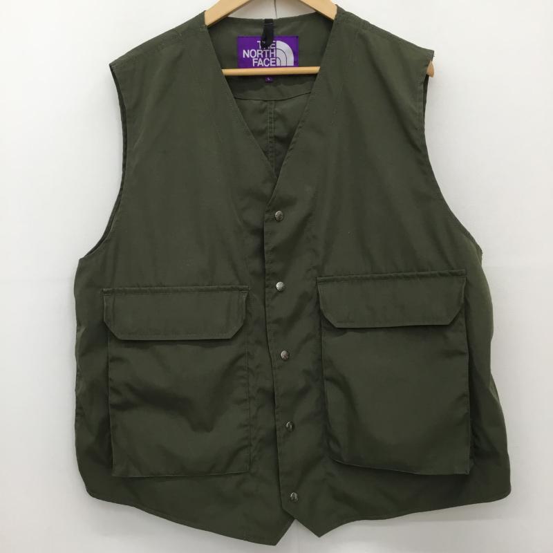 ザ ノースフェイス パープルレーベル THE NORTH FACE PURPLE LABEL ベスト ベスト NP2307N Polyester Wool Ripstop Trail Vest L 無地 カーキ / カーキ /  メンズ USED 古着 中古 10113095