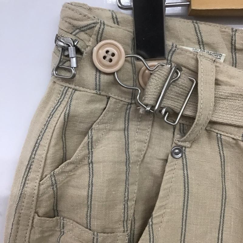 ディーゼル DIESEL スカート ミニスカート 26インチ ストライプ X ロゴ、文字 ベージュ / ベージュ /  レディース USED 古着 中古 10140354