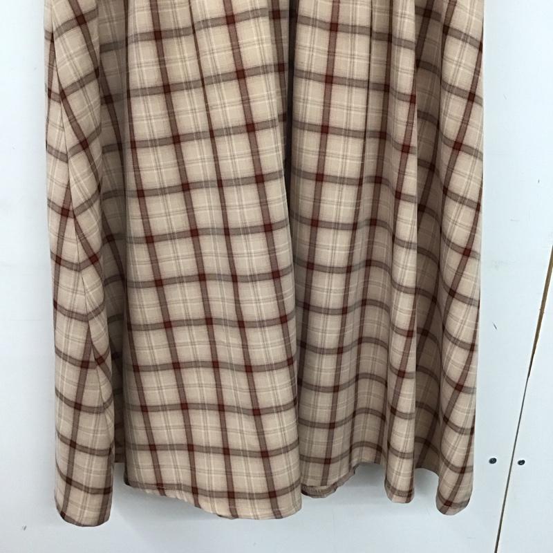アクシーズファム axes femme ワンピース ロングスカート M チェック マルチカラー / マルチカラー /  レディース USED 古着 中古 10147197