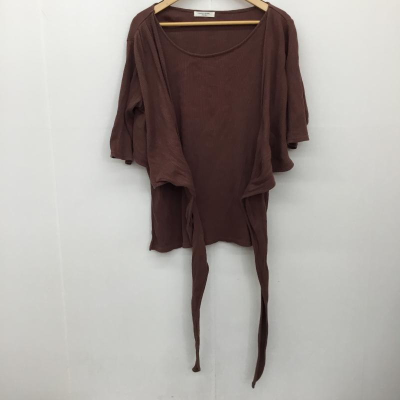 フリークスストア FREAK S STORE カットソー 半袖 FREE 無地 茶 / ブラウン /  レディース USED 古着 中古 10133857