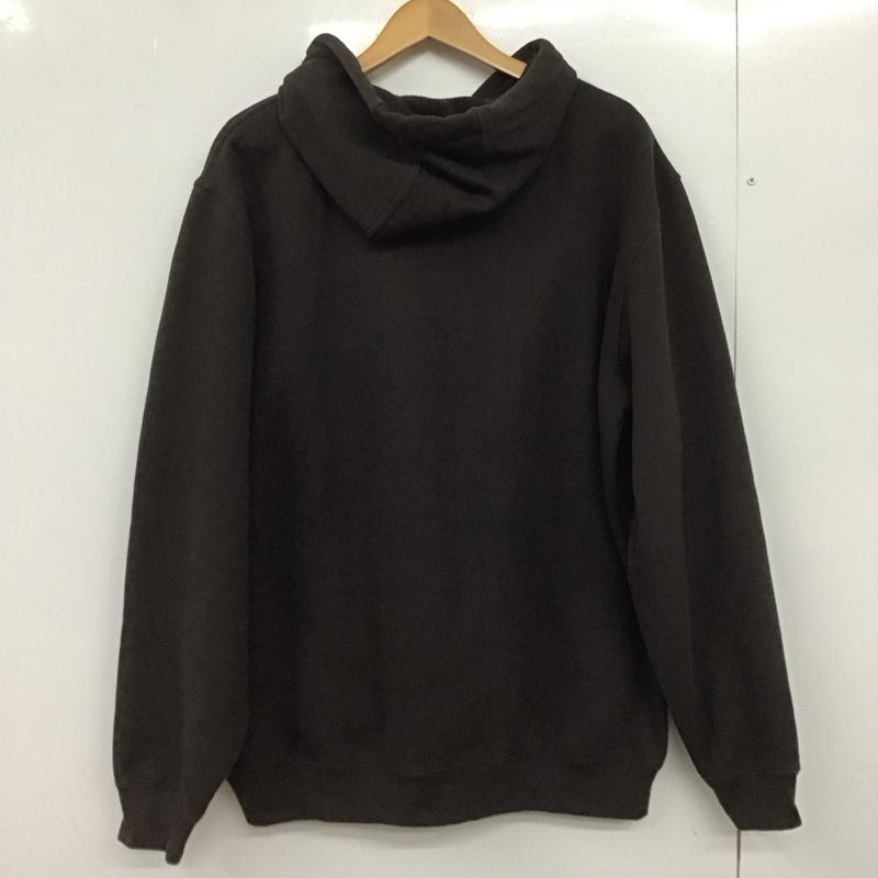 カーハート Carhartt パーカー 長袖 長袖パーカー プルオーバーパーカー スウェット L ロゴ、文字 茶 / ブラウン /  メンズ USED 古着 中古 10148153