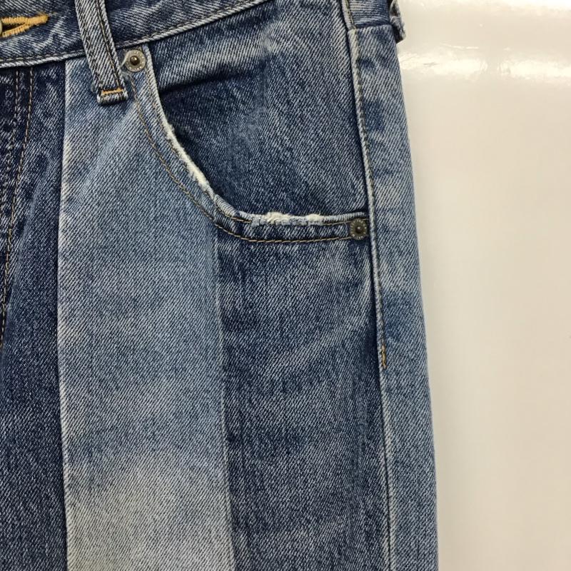 マウジー MOUSSY パンツ デニム、ジーンズ 010ASH11-0600 PATCHWORK STRAIGHT 無地 青 / ブルー /  レディース USED 古着 中古 10131322