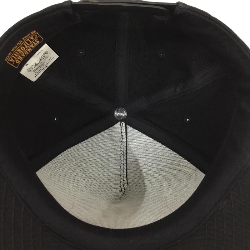 スタンダード カリフォルニア STANDARD CALIFORNIA 帽子 キャップ ロゴ ワッペン コットン ロゴ、文字 黒 / ブラック /  メンズ USED 古着 中古 10130416