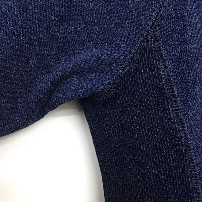 ドゥニーム Denime トレーナー 長袖 DM14AW-1308-238 スウェット ラグランスリーブ XL 無地 紺 / ネイビー /  メンズ USED 古着 中古 10145227