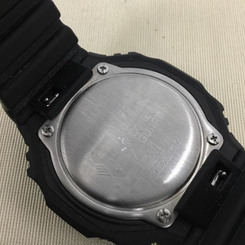 ジーショック G-SHOCK 腕時計 アナログ（クォーツ式） GA-2100RC アナデジ アナログデジタル ロゴ、文字 黒 / ブラック / X 薄緑 / ライトグリーン /  メンズ USED 古着 中古 10146320