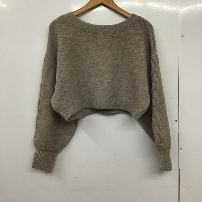 マーキュリーデュオ MERCURYDUO カーディガン 長袖 長袖カーディガン 前ボタン ニットカーディガン FREE 無地 ベージュ / ベージュ /  レディース USED 古着 中古 10145071