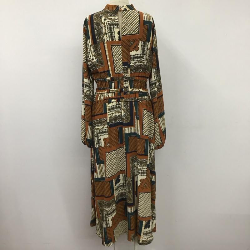 ムルーア MURUA ワンピース ロングスカート 011950301601 チェーンスカーフワンピース FREE  マルチカラー / マルチカラー /  レディース USED 古着 中古 10108044