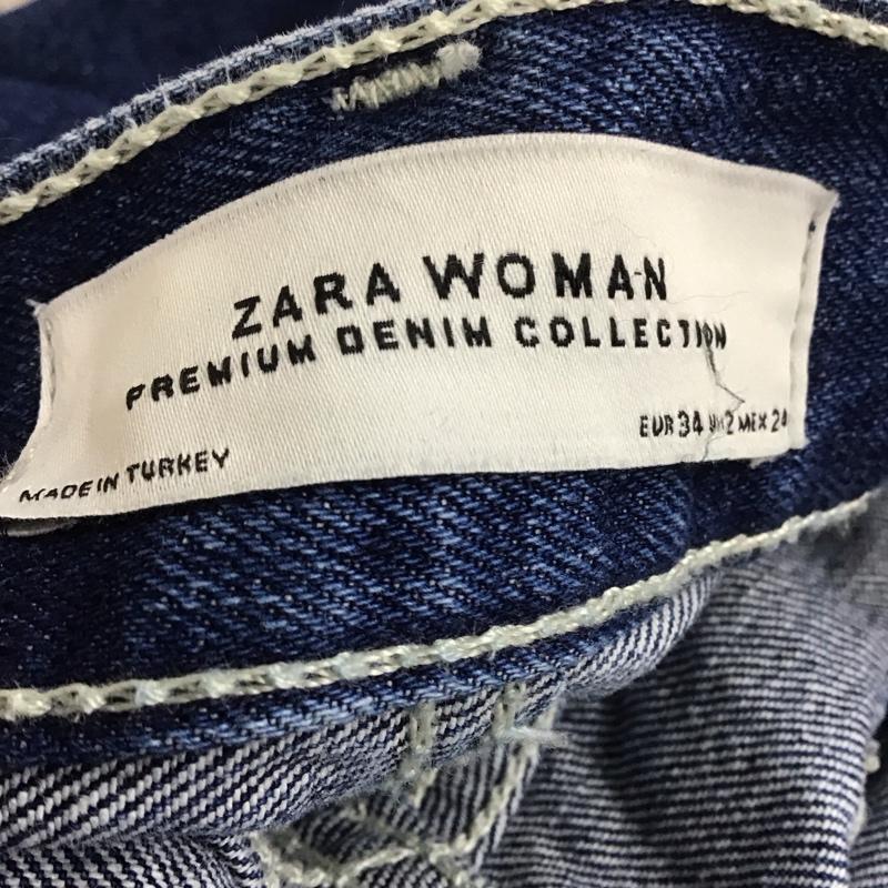 ザラ ZARA パンツ デニム、ジーンズ 34 無地 インディゴ / インディゴ /  レディース USED 古着 中古 10124887