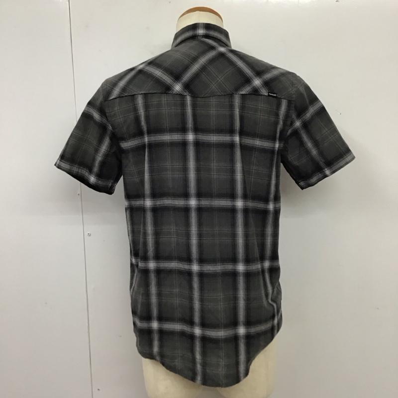 ハーレー Hurley シャツ、ブラウス 半袖 ワークシャツ ウエスタンシャツ S チェック ダークグレー / ダークグレー / X 白 / ホワイト / X 黒 / ブラック /  メンズ USED 古着 中古 10114610